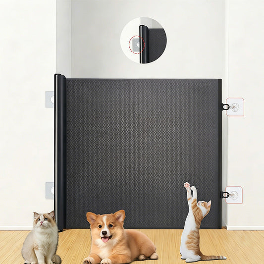 🐾Einziehbares Haustiergitter zur Montage ohne Bohren