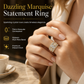 💍 Damenring mit Zirkonia im Marquise-Schliff