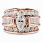 💍 Damenring mit Zirkonia im Marquise-Schliff