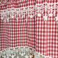 ⭐Bistrovorhang mit Sternchen-Spitzenbesatz und Rundbogenabschluss
