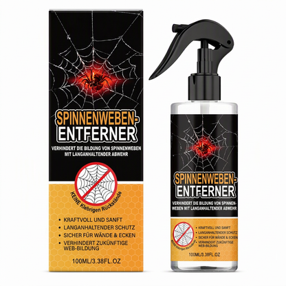 ⏰50% RABATT🕸️ Nur für kurze Zeit: 1 kaufen, 1 gratis – Spinnweben-Entferner Spray für Decken & Ecken, wandschonend