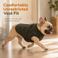 🐕 Warme Fleece-Hundeweste mit integriertem Geschirr und Reflektorstreifen