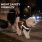 🐕 Warme Fleece-Hundeweste mit integriertem Geschirr und Reflektorstreifen