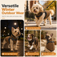 🐕 Warme Fleece-Hundeweste mit integriertem Geschirr und Reflektorstreifen