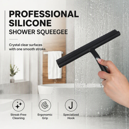 🚿 Silikon-Duschabzieher für Dusche, Glas und Küche