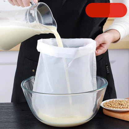 🧺 Wiederverwendbarer Küchen-Filterbeutel für Soja- und Nussmilch