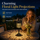 🌺 Solar-Tischlampe aus Eisen in Pfingstrosenform