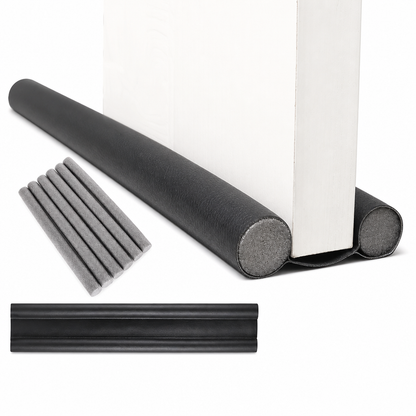 📢📢50% RABATT !!  🚪 Türzugluftstopper aus Leder mit flexiblem Schaumstoffkern