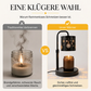 Retro-Kerzenwärmer mit Schneeflocken-Design