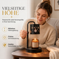 Retro-Kerzenwärmer mit Schneeflocken-Design