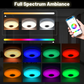 LED-Deckenleuchte mit Bluetooth-Lautsprecher, RGB-Licht und App-Steuerung