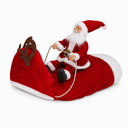 Weihnachtskostüm für Hunde mit 3D-Reiteroptik und verstellbarer Passform für S–3XL