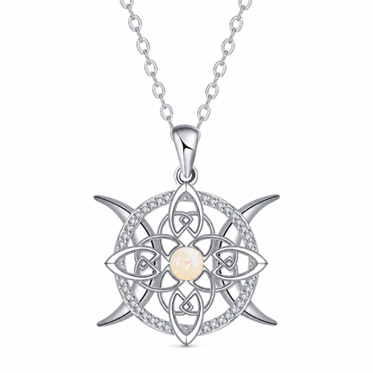 ⏳Zeitlich begrenztes Angebot⏳ Celtic-Schildkröten-Halskette mit schimmerndem Opal-Anhänger
