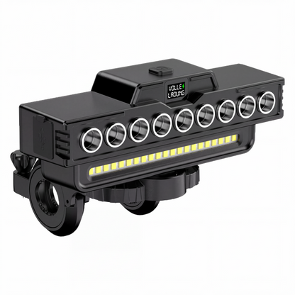 🚴 Ultrahelle LED-Fahrradleuchte mit Doppelstrahl 🔋