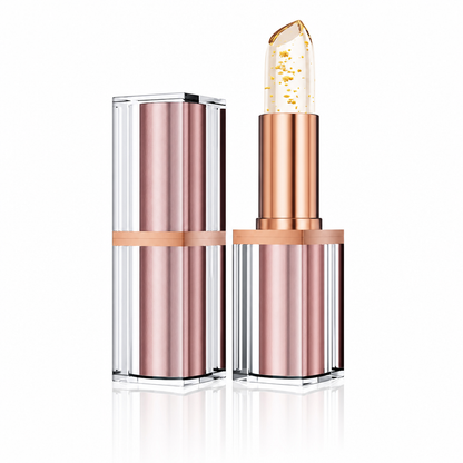 🌸⏳Zeitlich begrenztes Angebot⏳🌸 Lippenbalsam mit Goldfolie und temperaturabhängigem Farbumschlag 💄 – Feuchtigkeitsspendender rosiger Farbton mit glänzendem Gold-Finish ✨
