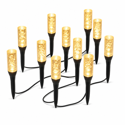 ⏳Zeitlich begrenztes Angebot⏳ Solar-Kristallleuchten für Gartenwege, 20 oder 30 Leuchten