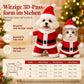 🎅50% Rabatt!❄️Weihnachts‑Festoutfit für Hunde & Katzen, warmer Kostümsatz mit Santa‑Anzug und Schneeflockenumhang 🐾