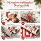 🎄 Nur für kurze Zeit 50% Rabatt! 🐄 Weihnachtliche Geschenkpapierrolle mit schottischem Hochland-Rind und Blumenmotiv – doppelseitig, dick, große Rolle ✨