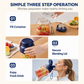 ⏳Zeitlich begrenztes Angebot⏳ Tragbarer Akku-Smoothie-Mixer mit zwei Deckeln – 1.300 ml Behälter, 800 ml Mixvolumen, USB-aufladbar