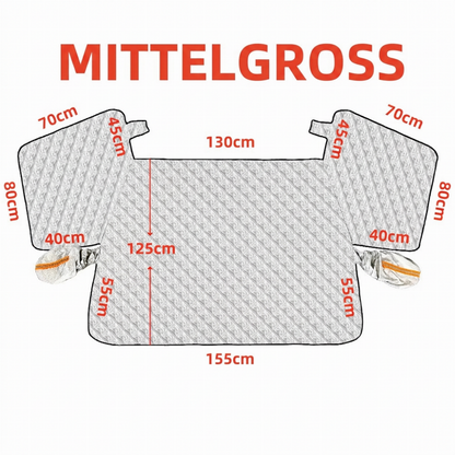 ⏳Zeitlich begrenztes Angebot⏳ Verdickte magnetische Auto-Frontscheiben-Schneedecke Halbabdeckung für Winter-Frontscheiben für Limousinen und SUVs