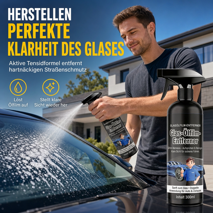 ⏳Zeitlich begrenztes Angebot⏳ Auto-Glasreiniger gegen Ölfilm, 300 ml – Reinigungsspray für Windschutzscheiben und Insektenrückstände