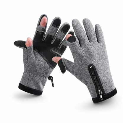 ⏳Zeitlich begrenztes Angebot⏳ Winter wasserdichte winddichte, gefütterte Outdoor-Sporthandschuhe mit Reißverschluss für Radfahren, Wandern und Skifahren