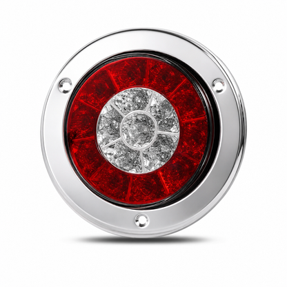 ⏳Zeitlich begrenztes Angebot⏳ Runde 4-Zoll-LED-Rückleuchten im Paar – für 12/24 V, mit Brems- und Blinklichtfunktion für Lkw und Anhänger
