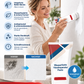 🧱 Weiße Wandreparaturpaste mit integriertem Rollenpinsel